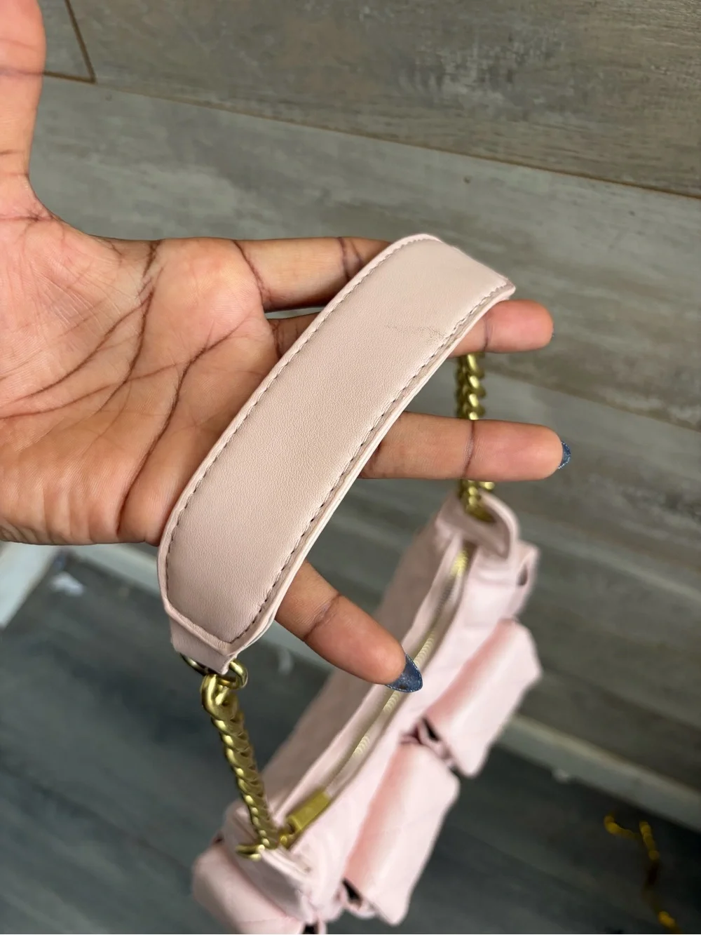 CC Pocket Hobo Blush Pink Shoulder Bag